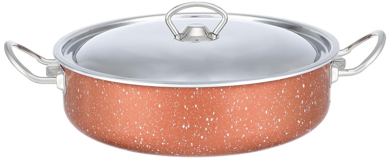Lazord Granite Pro Sauté Pans Set - 4 Pieces - Size 26, 28 Cm - Copper - Image 2