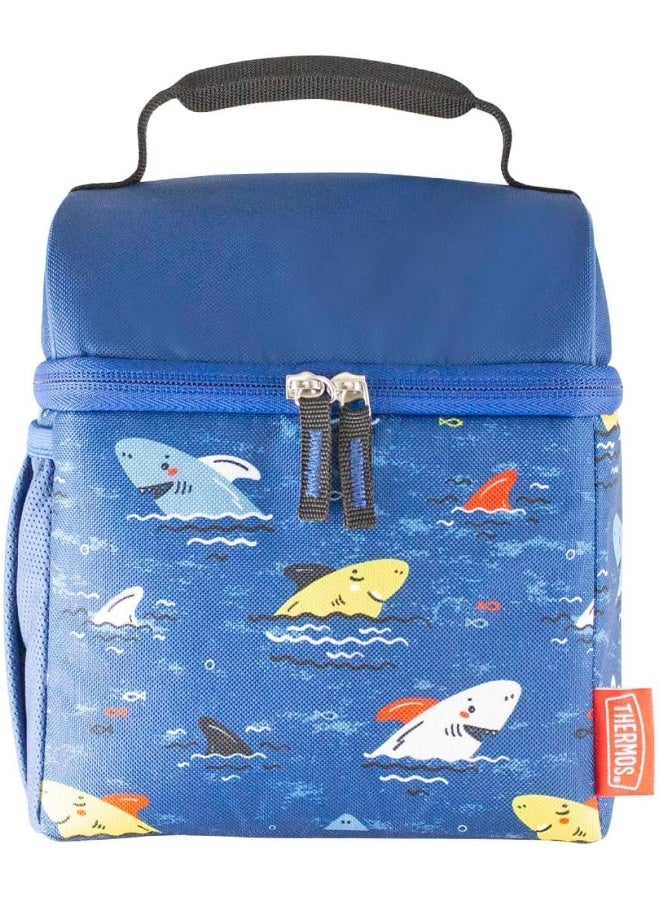 Thermos Standard Pop Top Reusable Insulated Lunch Bag - Sharks - Image 1