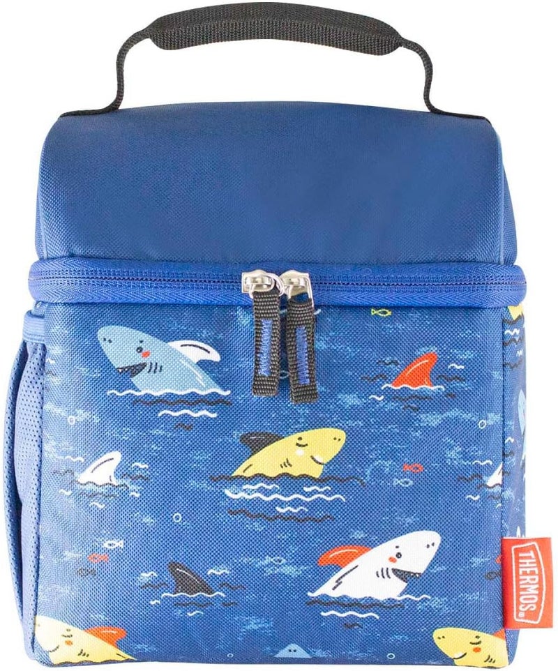 Thermos Standard Pop Top Reusable Insulated Lunch Bag - Sharks - Image 1
