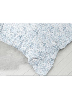 Nadra Collection Fiori Blu Egyptian Cotton Sateen Duvet cover Set  - Image 2