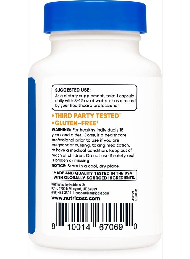 Nutricost نيوتريكوست تودكا 500 مجم، 30 كبسولة (حمض توروسوديوكسيكوليك)  - Image 3