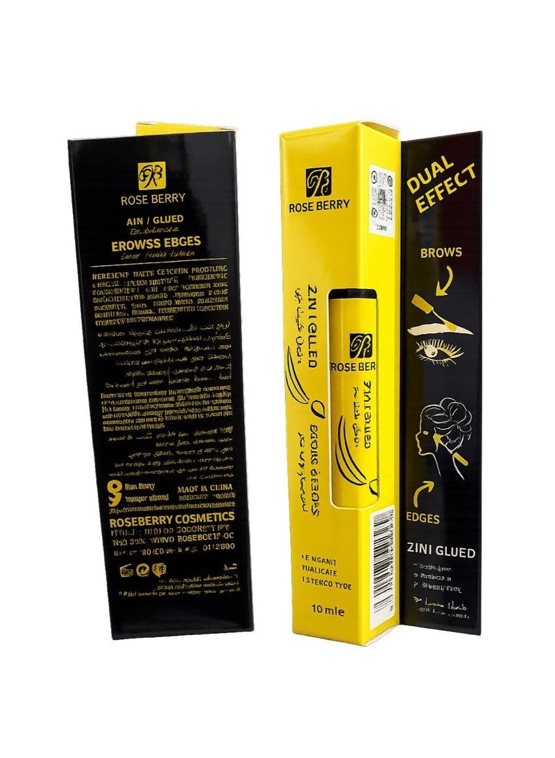 Rose Berry 2 in 1 Glued Brows & Edges Gel Mascara, 16ml - Image 2