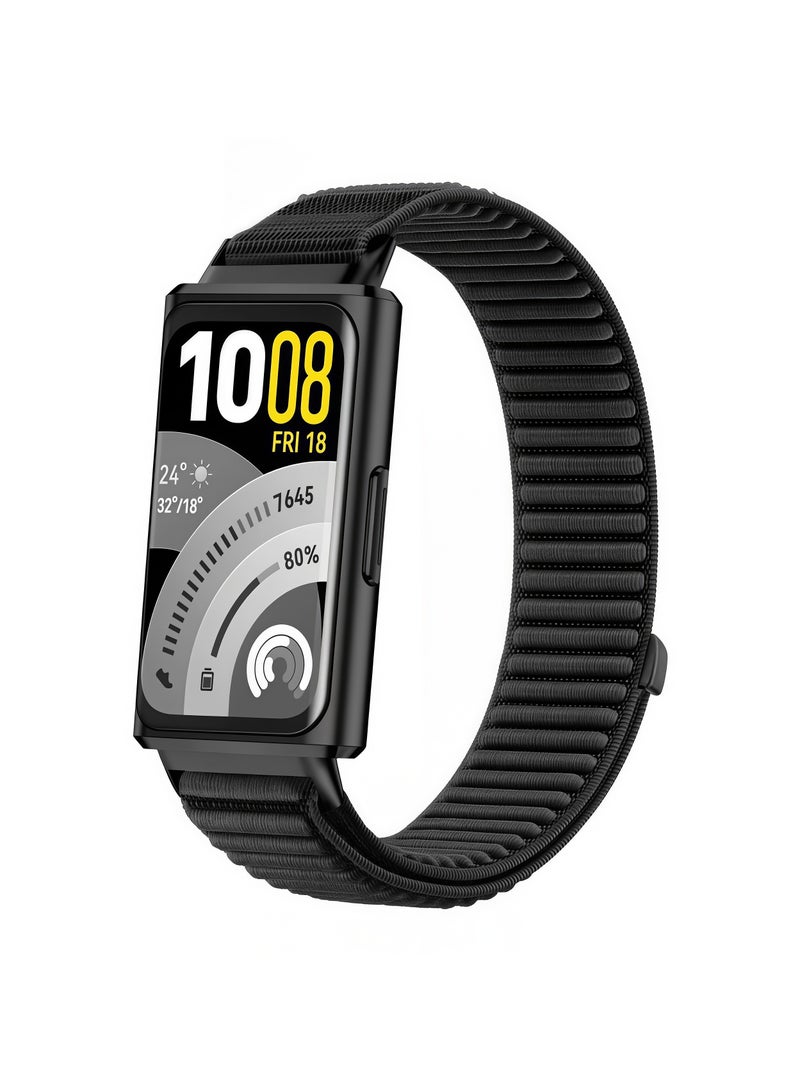 Nylon Bands Compatible with Huawei Band 11 / 11 Pro , Elastic Breathablelon Loop Wrist Strap