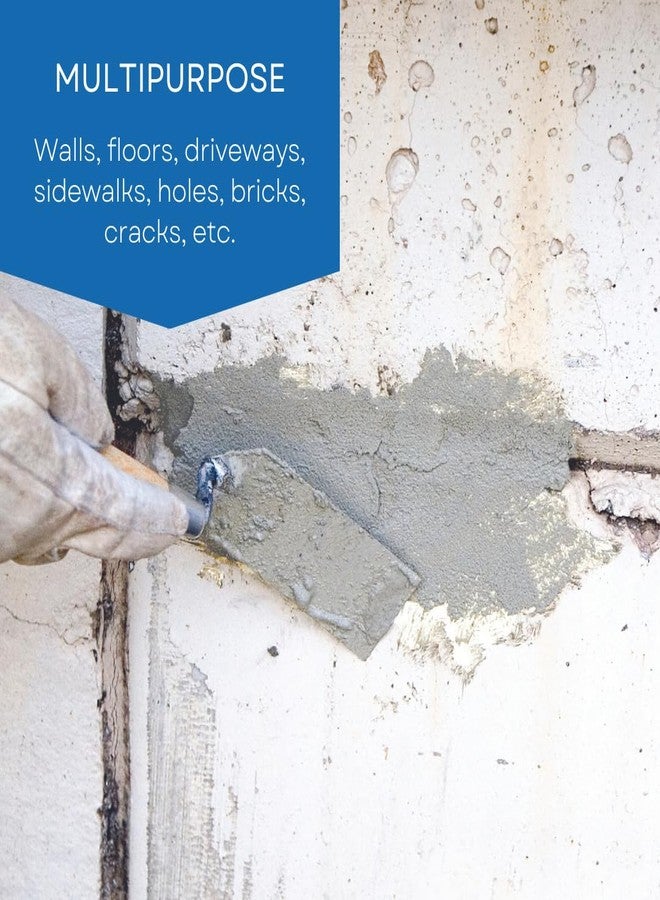 Akona Pre-Mixed Concrete and Stucco Patch - Patching Material for Exterior and Interior Use, Repair Walls, Floors, Holes, Cracks, and More, Gray Paste, Ready to Use (1 Quart, 1) - Image 5