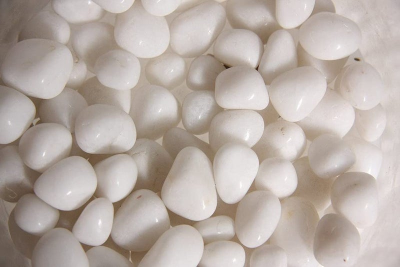 OhhSome 1KG Polished White Decorative Stone - Image 1