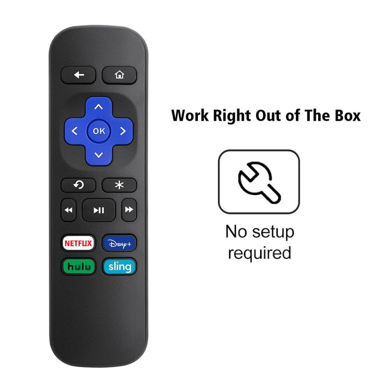 Amiroko Remote Control Replacement for Roku Box, Premiere, Express, Player, for R0KU 1 2 3 4 (NOT for RokuStick or RokuTV) - Image 5