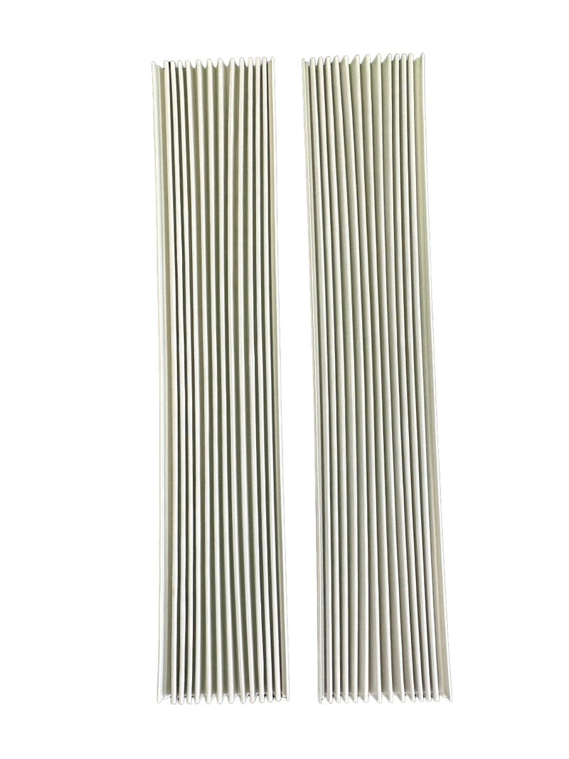 AC Safe Vinyl Side Panel Replacement Kit for Air Conditioner Installation in Window Frames up to 21 Tall and 12 Wide White