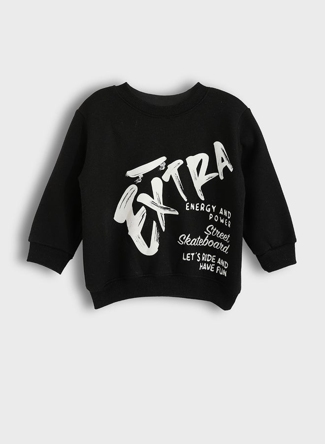 ال سي وايكيكي سويتر أولادي بياقة دائرية - Image 1