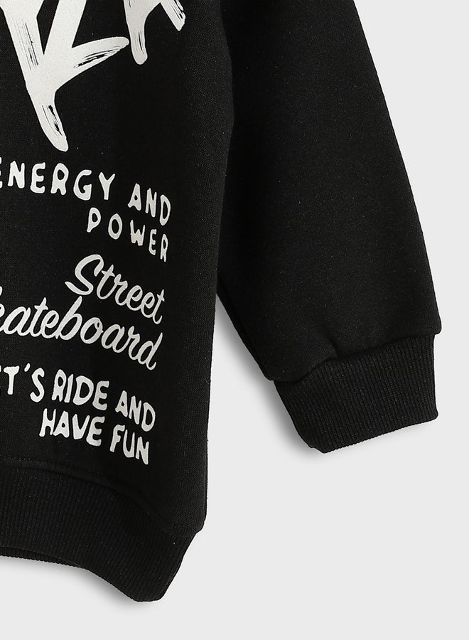 ال سي وايكيكي سويتر أولادي بياقة دائرية - Image 3