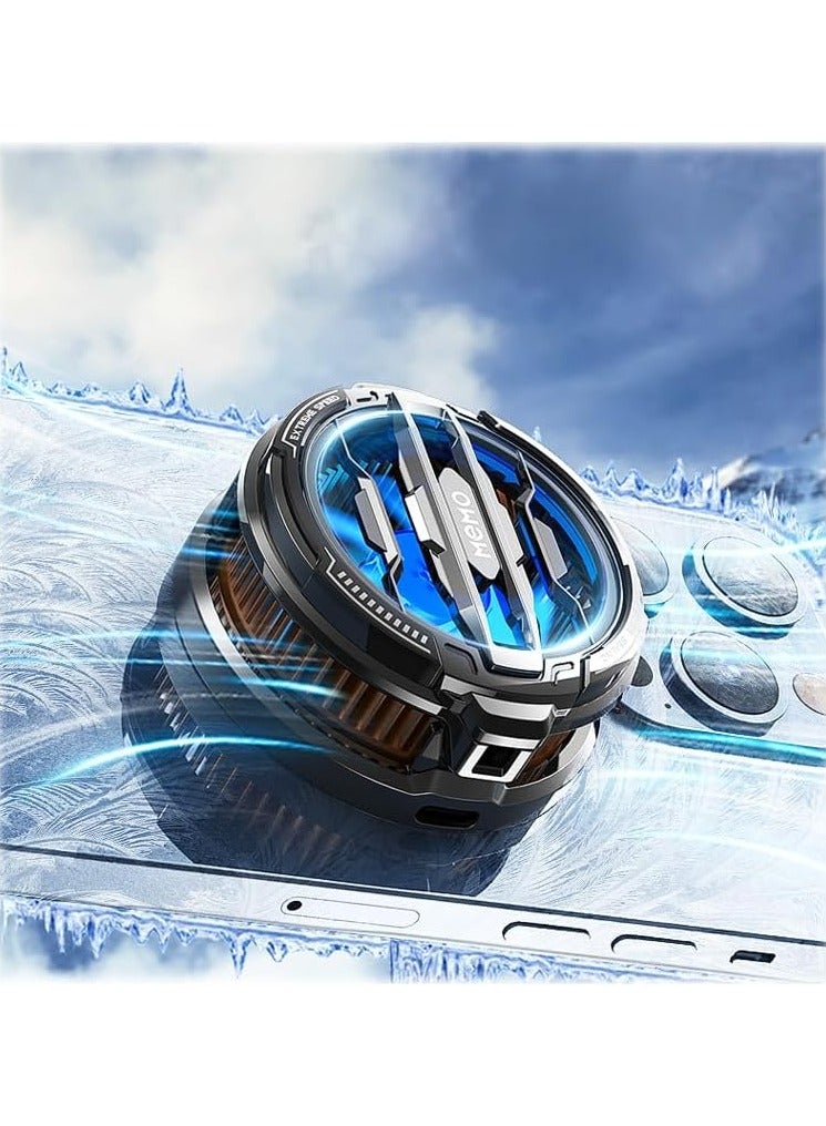 ميمو مبرد الهاتف المحمول لمحبي لعبة PUBG، مصمم لسلسلة iPhone 12/13، البث المباشر وVlog، مشتت حراري أشباه الموصلات بدون ضوضاء iOS Android، iPad Tablet - Image 4