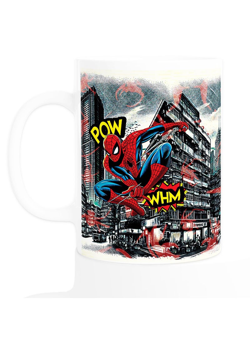 إم إي سي قهوة مارفيل سبايدر مان بيضاء 11 أونصة - Image 1