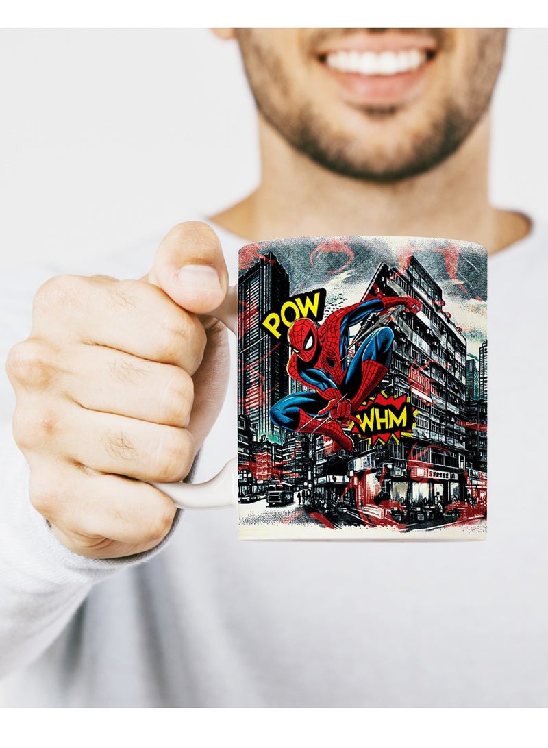 إم إي سي قهوة مارفيل سبايدر مان بيضاء 11 أونصة - Image 3