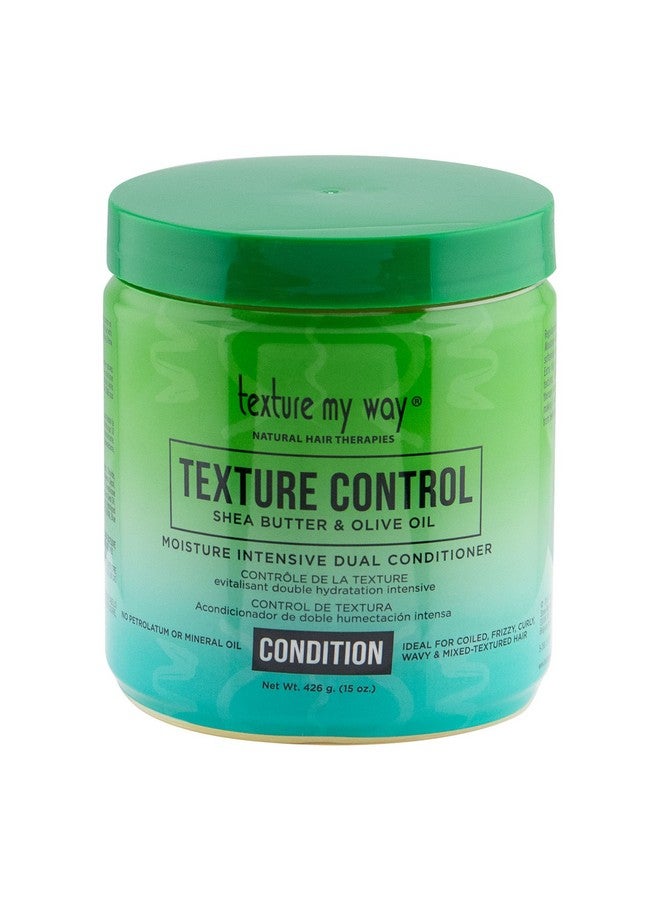Texture My Way Natural Hair Therapies Texture Control Moisture Intensive Dual Hair Conditioner Ideal For Coiled Frizzy Curly Hair 15 Oz - Image 1