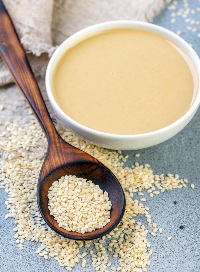 Minimal White Tahini Paste-200 gram 100% Sesame Seeds Smooth & Creamy No Additives Ideal for Hummus, Dressings & Baking - Image 4