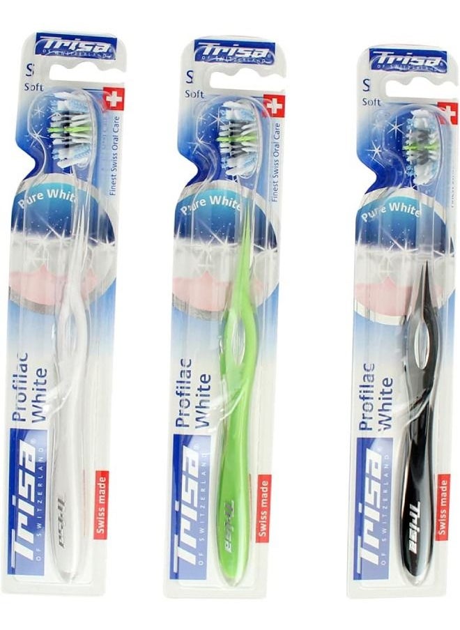 TRISA Profilac White Soft Toothbrush - Multicolour  - Image 5