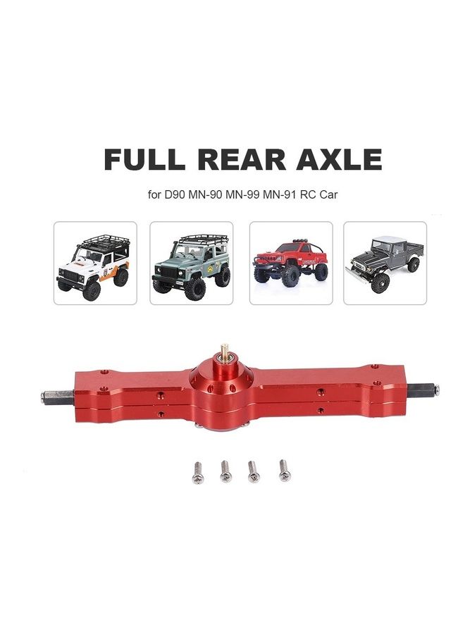 NIBEMINENT Aluminum Alloy Full Rear Axle For RC Car 1/12 Rock Crawler Upgrade Part  - Image 1