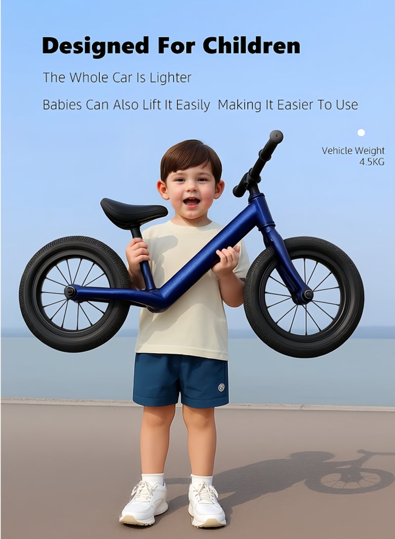 Kids Balance Bike Suitable for 1-6 Years Old Baby Walker with Adjustable Seat No Pedal Children Bicycle Riding Toy 12 Inch  - Image 4