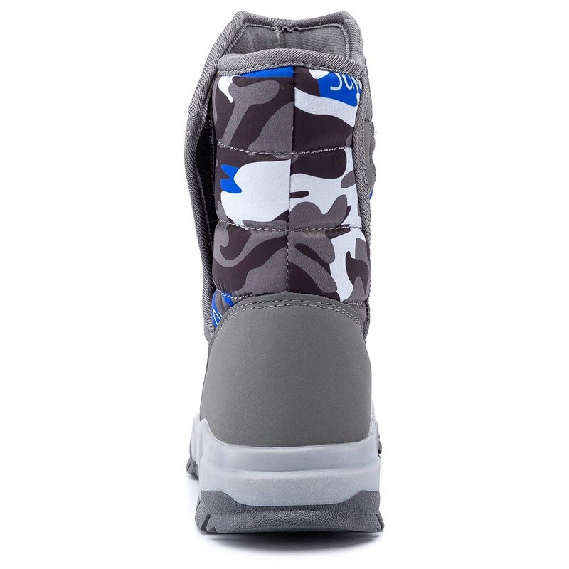 GUBARUN Boys Snow Boots Kids Outdoor Warm Shoes Waterproof (Grey,5.5) - Image 5