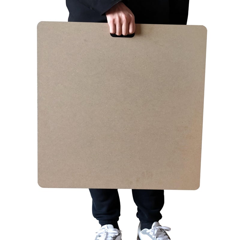 Clay Wedging Board with Built in Handle Portable Wooden Mat Clay Board for Clay Crafts Arts MakingDrafting Art 22 x 22 Inch 1 PCS