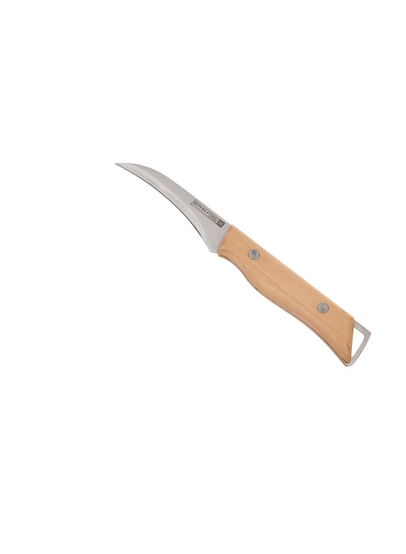 Royalford 3.5" Carving Knife- RF12094| With Extra-Sharp Stainless Steel Blades with Wooden Handle - Image 1