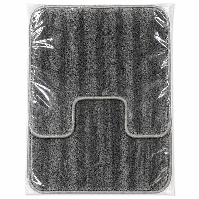 Shaggy Bath Mat Set 3 Pieces, Plush Soft Bathroom Rugs with Non-Slip Grip, Fast Absorbing Shower and Toilet Mats, Modern Home Bathroom Accessories - Image 1