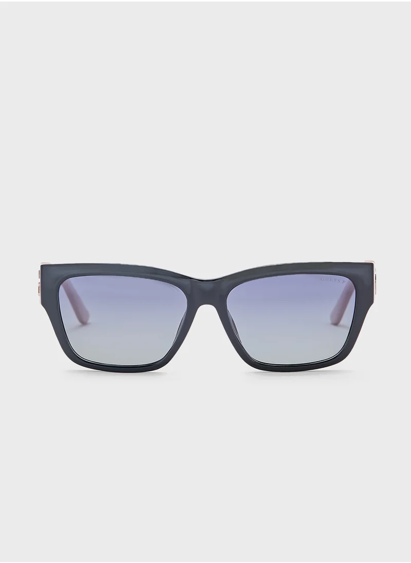جس Square Uv-Protected Wayfarer Sunglasses