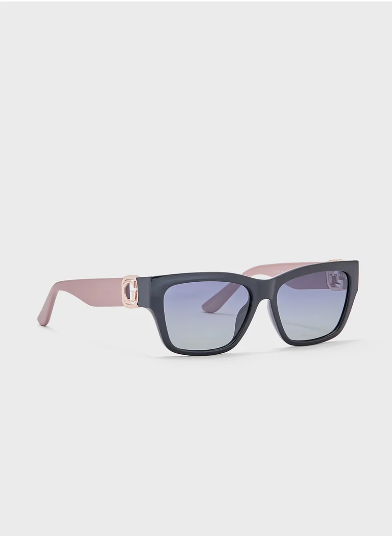 جس Square Uv-Protected Wayfarer Sunglasses