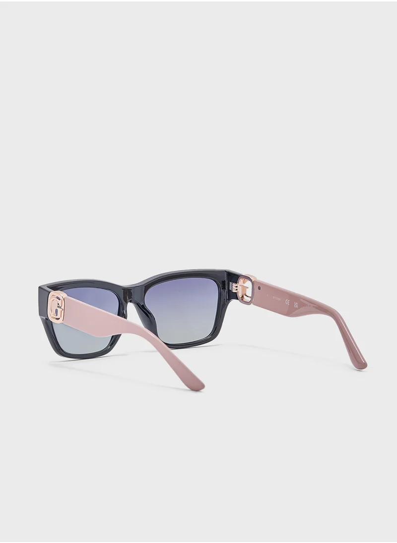 GUESS Square Uv-Protected Wayfarer Sunglasses