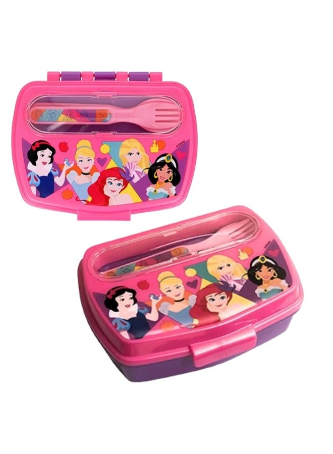 Stor Cars Stickers Funny Lunch Box for Kids with Cutlery – 30oz Capacity BPA-Free Reusable Lunch Container with Spoon & Fork, Secure Snap Lid, Lightweight Durable Food Storage Box for School, Travel & Everyday Use - Image 1