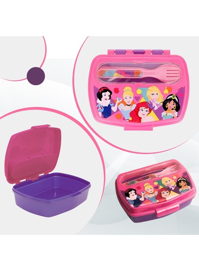Stor Cars Stickers Funny Lunch Box for Kids with Cutlery – 30oz Capacity BPA-Free Reusable Lunch Container with Spoon & Fork, Secure Snap Lid, Lightweight Durable Food Storage Box for School, Travel & Everyday Use - Image 3