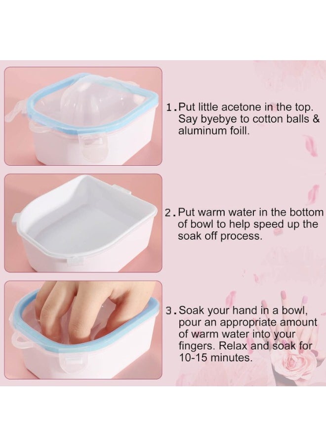 globalstar Globalstar Nail Soaking Bowl Set - The Perfect Solution for Effortless Manicures and Gel Polish Removal  - Image 3