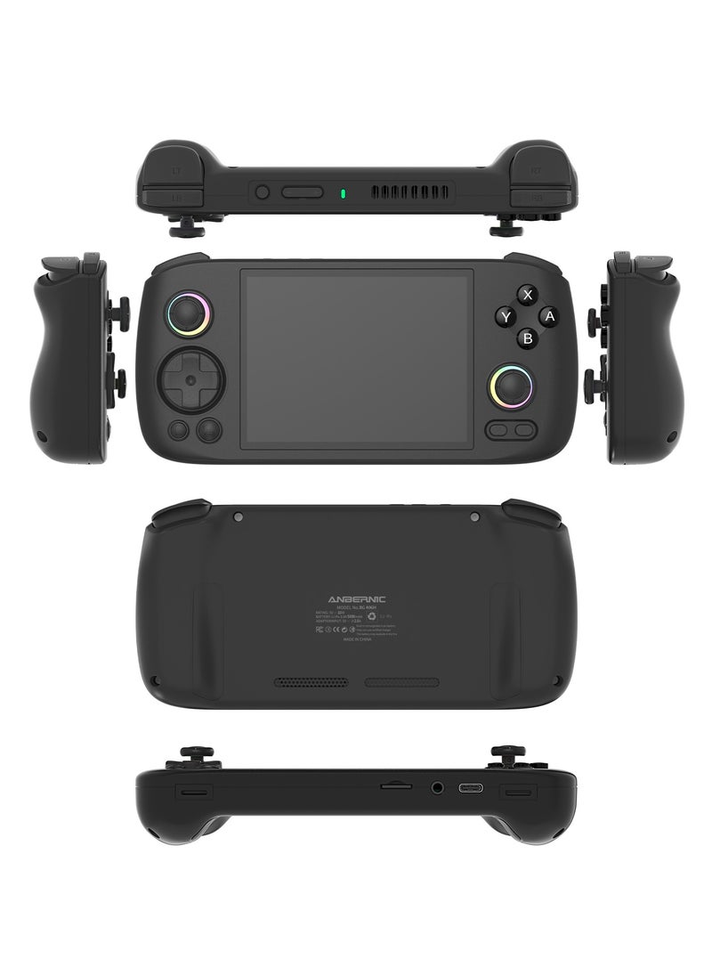 Anbernic RG406H Game Console Android 13 Unisoc T820 Processor 4-inch IPS Screen 960*720 5G WiFi Bluetooth HDMI Output 5000mAh 30 Emulators Over 42K Games Pre-installed 【Black 521GB Over 42,000 Games Pre-installed】