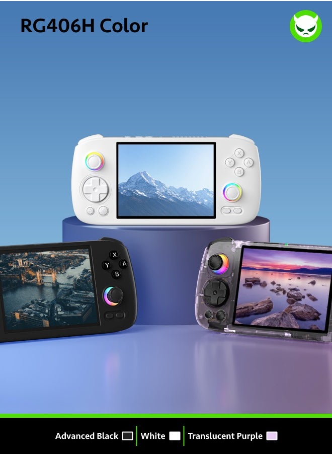 ANBERNIC  Anbernic RG406H Game Console Android 13 Unisoc T820 Processor 4-inch IPS Screen 960*720 5G WiFi Bluetooth HDMI Output 5000mAh 30 Emulators Over 42K Games Pre-installed 【Black 521GB Over 42,000 Games Pre-installed】  - Image 4