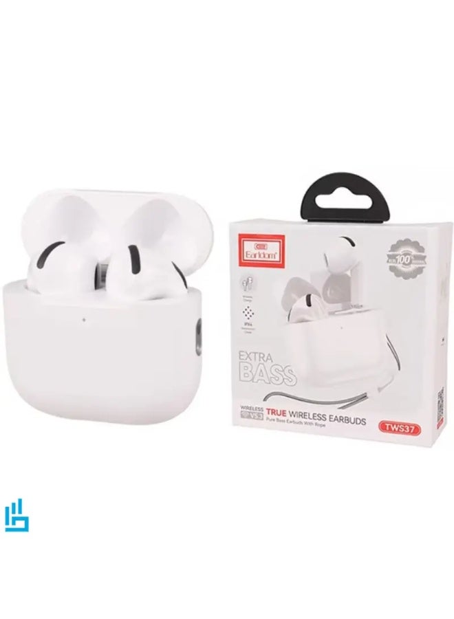 Earldom TWS 37 Wireless Bluetooth Earphones - In-Ear, White - Image 2