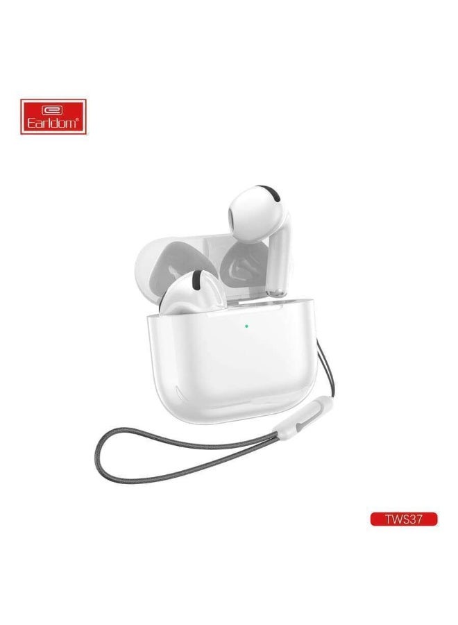 Earldom TWS 37 Wireless Bluetooth Earphones - In-Ear, White - Image 3