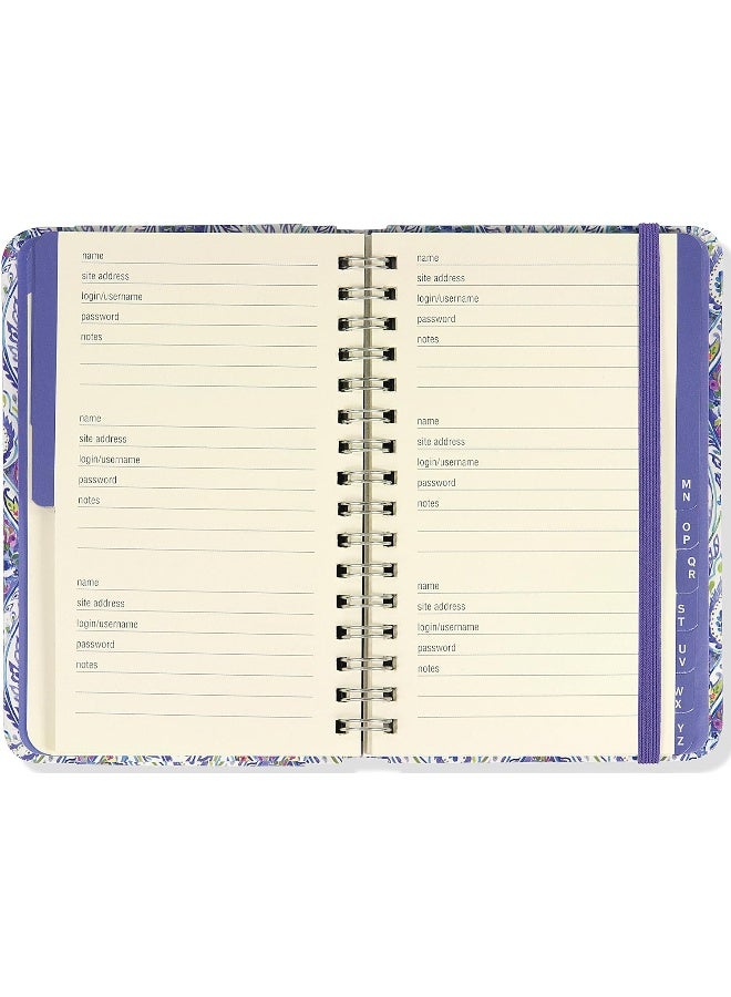 Peter Pauper Press Silk Road Internet Address & Password Logbook (removable cover band for security) - Image 2