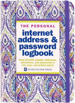 Peter Pauper Press Silk Road Internet Address & Password Logbook (removable cover band for security)  - Image 5
