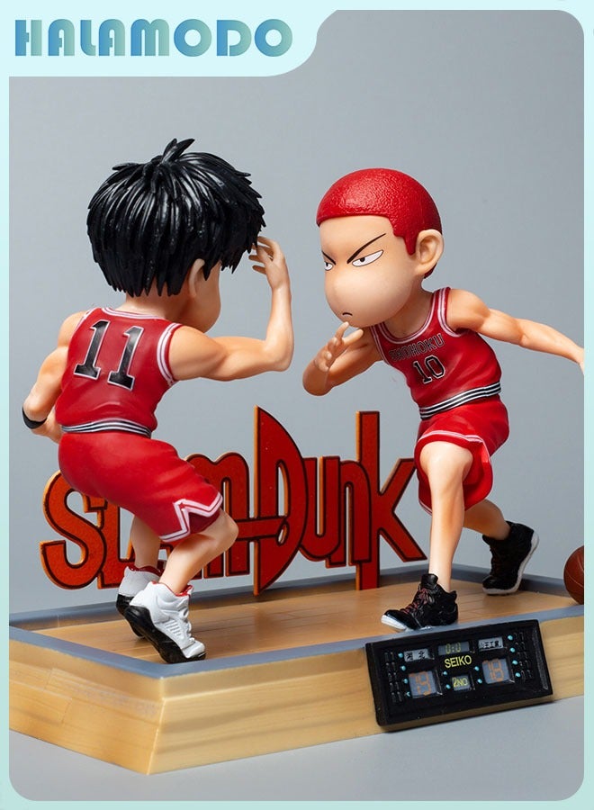 HALAMODO Slam Dunk Century High-five Ryota Miyagi and Hanamichi Sakuragi Anime Figure Model - 16 cm, Ideal Birthday Gift and Decorative Ornament - Image 3