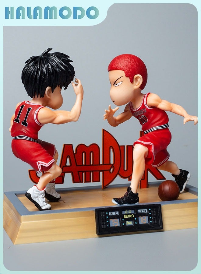 HALAMODO Slam Dunk Century High-five Ryota Miyagi and Hanamichi Sakuragi Anime Figure Model - 16 cm, Ideal Birthday Gift and Decorative Ornament - Image 2