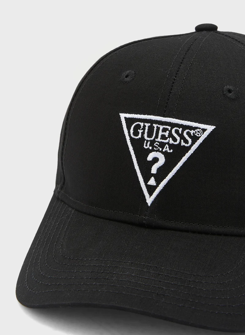 جس Logo Detail Curved Peak Cap