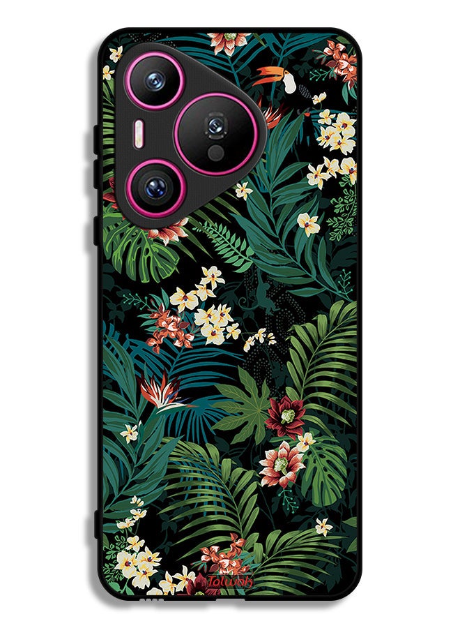 Tolwak Huawei Pura 70 Protective Case Cover Tropical Leaves - Image 1