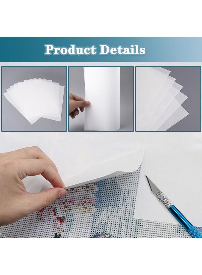 Mecefeno Diamond Painting Release Paper, Double-Sided Non-Stick Release Paper for Diamond Art 15x10cm Diamond Painting Cover Replacement for 5D Diamond Painting Accessories and Tools - 200 Pieces - Image 3