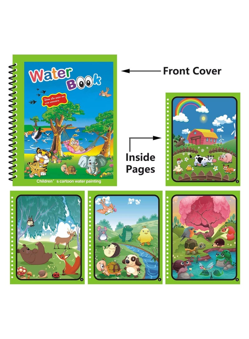 Magic Water Coloring Book, Drawing Board and Magic Water Pen, Educational Drawing Toy for Kids - Image 1