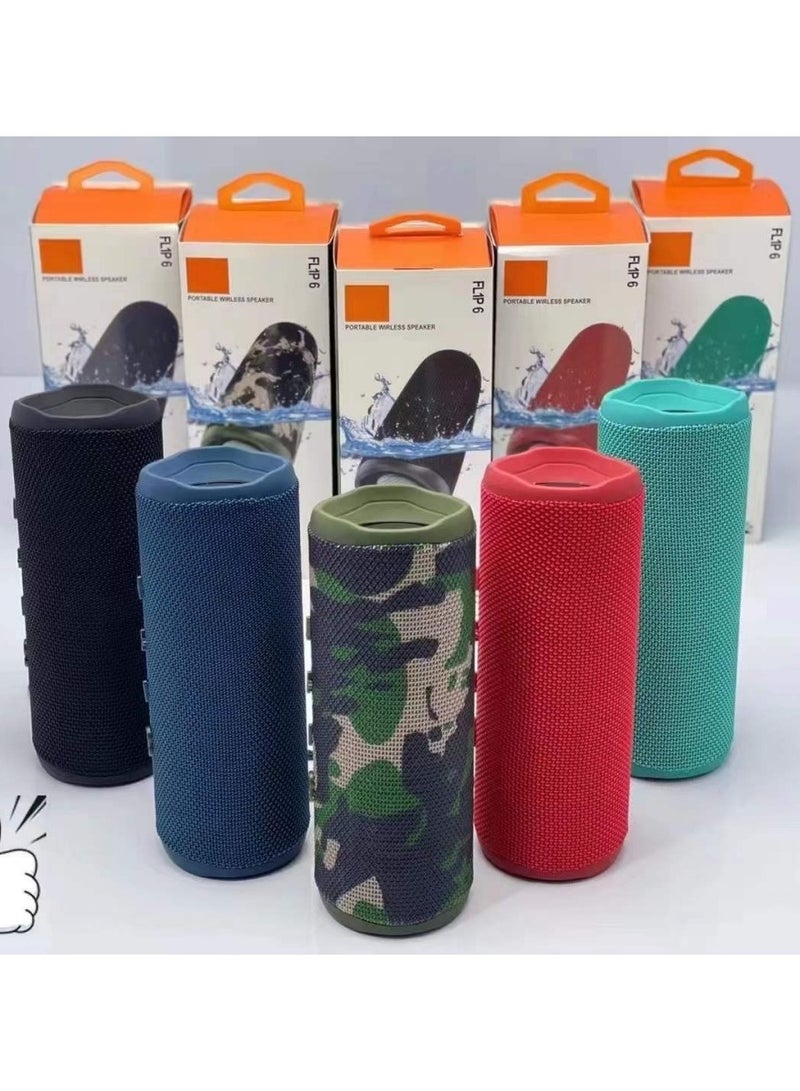 FLIP6 Black Portable Bluetooth Speaker Kaleidoscope 360° Sound IPX7 Waterproof 20H Playtime BassBoost Tech with Lanyard  - Image 3
