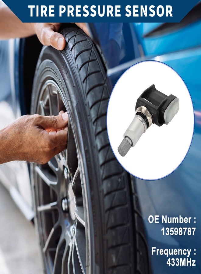 Hihaha No.13598787 Tire Pressure Sensor for Cadillac ATS CTS 2016-2019 Tire Pressure Monitoring Sensor 4 Pcs - Image 2