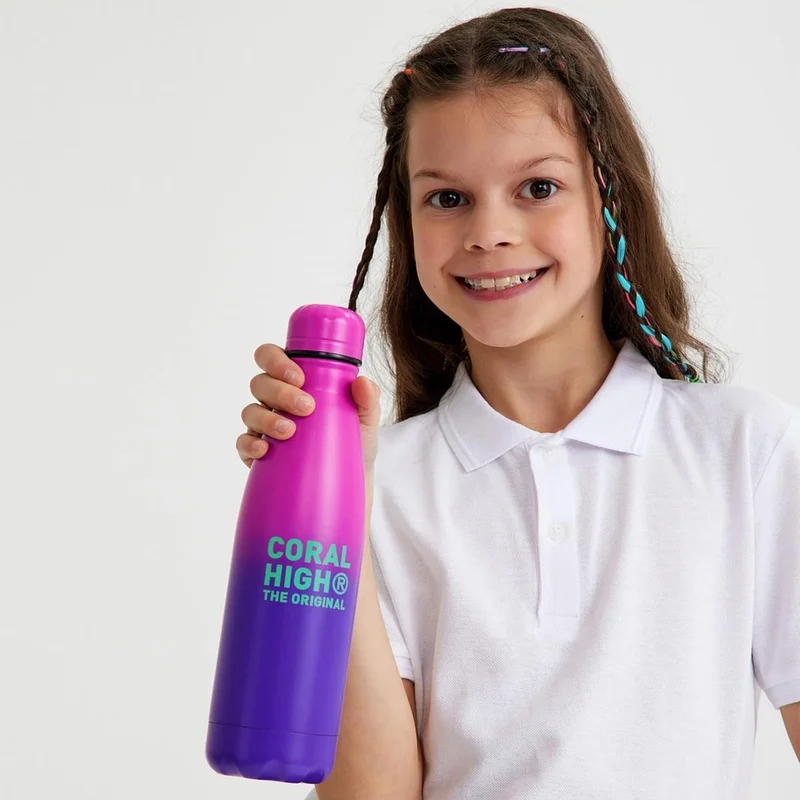 كورال هاي Pink Purple Color Transition Steel Thermos 500 ml 11935