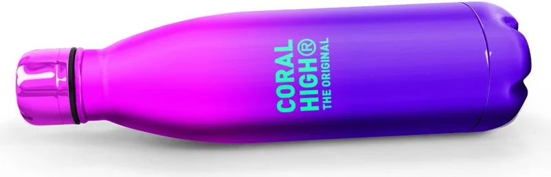 كورال هاي Pink Purple Color Transition Steel Thermos 500 ml 11935