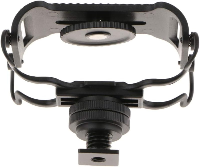 كلاراكو حامل مضاد للصدمات عالمي للميكروفونات ومسجلات الصوت المحمولة، متوافق مع DR-40 وDR-05 وDR-40r وH1 وH6 وH5 وH4n و-12 ومسجلات PCM الخطية. - Image 2