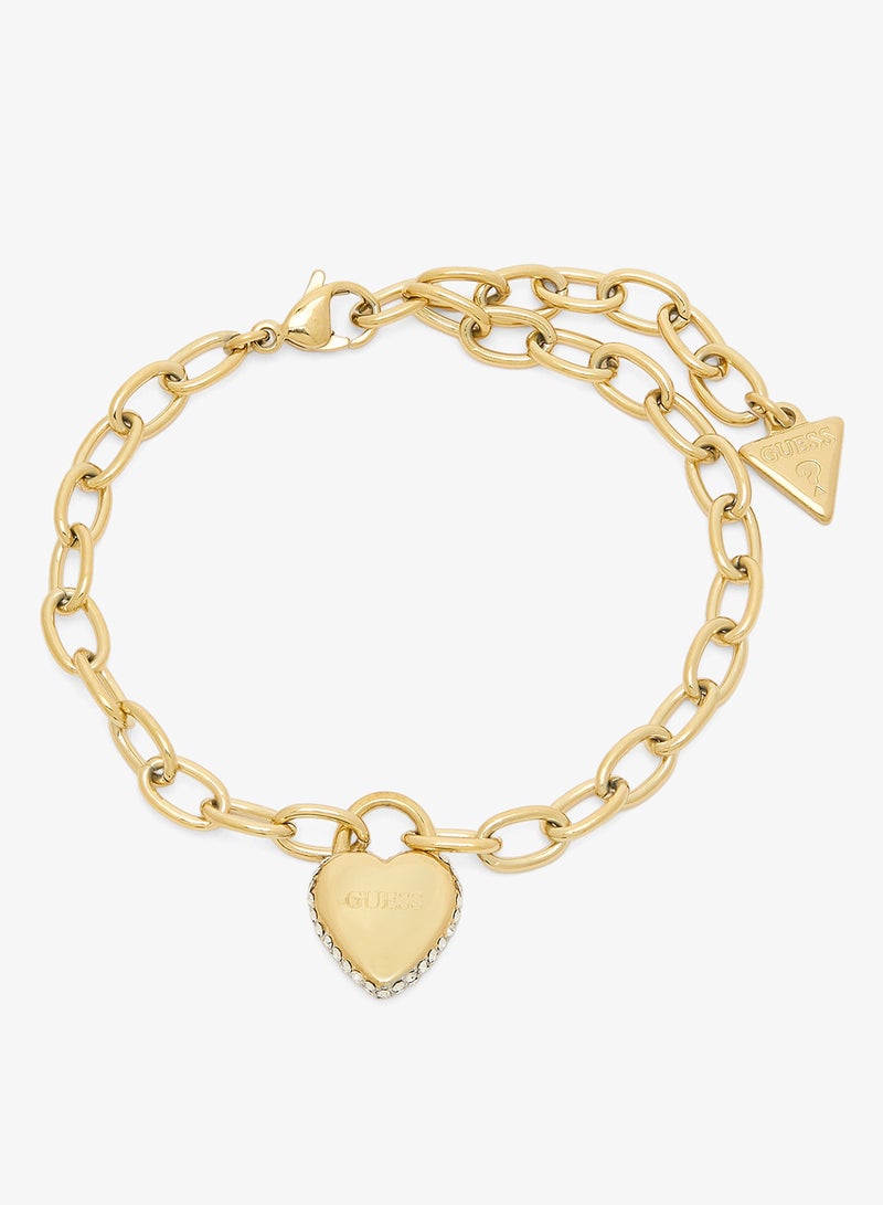 جس سوار سلسلة بقفل على شكل قلب - Image 1