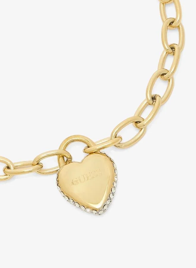 GUESS  Heart Lock Chain Bracelet for Women | Best Price UAE